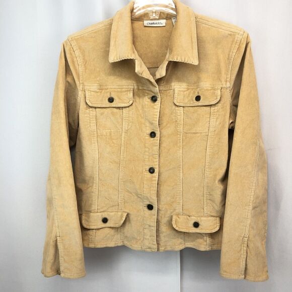 Charter Club Women's Plus Size 16 Corduroy Blazer Jacket Golden Yellow - Picture 1 of 11